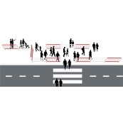 Safety fence panel | Fixed postEnd post with 2 connecting clips | hot-dip galvanizedand white coated